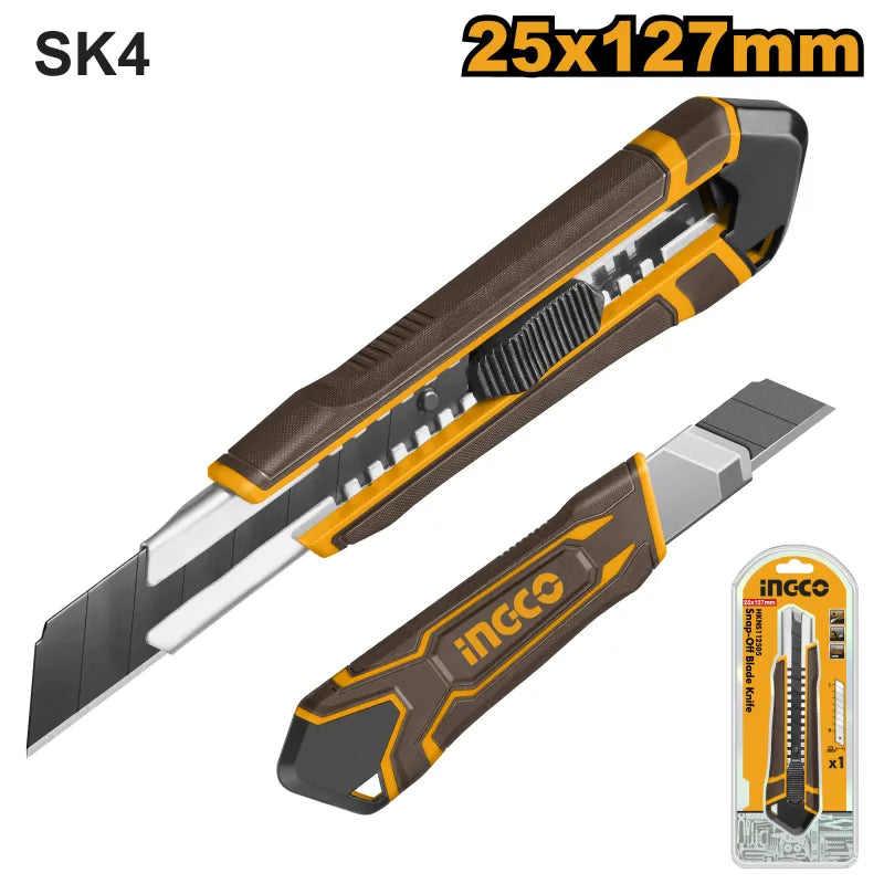 Ingco Snap-off blade knife 25*127mm HKNS112505