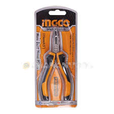 Ingco Mini bent nose pliers 115mm HMBNP08115