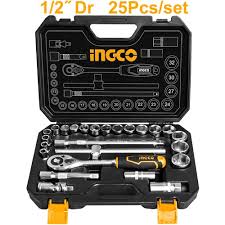 Ingco 25 Pcs 1/2" socket set HKTS12251