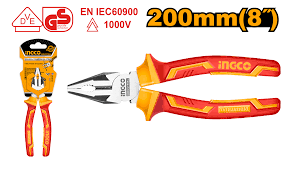 Ingco Insulated combination pliers 200mm HICP28208
