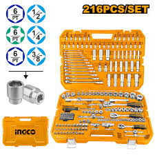 Ingco 216 Pcs combination tools set HKTHP22161