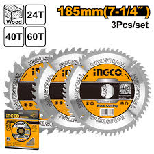 Ingco TCT saw blades set (3 Pcs/set) TSB51852153