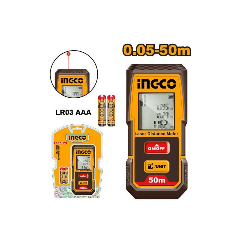 Ingco Laser distance detector 50m HLDD0508