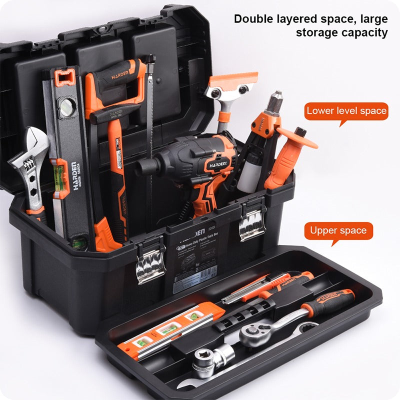 Harden 22" Heavy Duty Plastic Tools Box (Aluminum handle) 520356