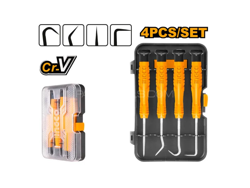 Ingco 4 Pcs pick and hook set HKPHS0401