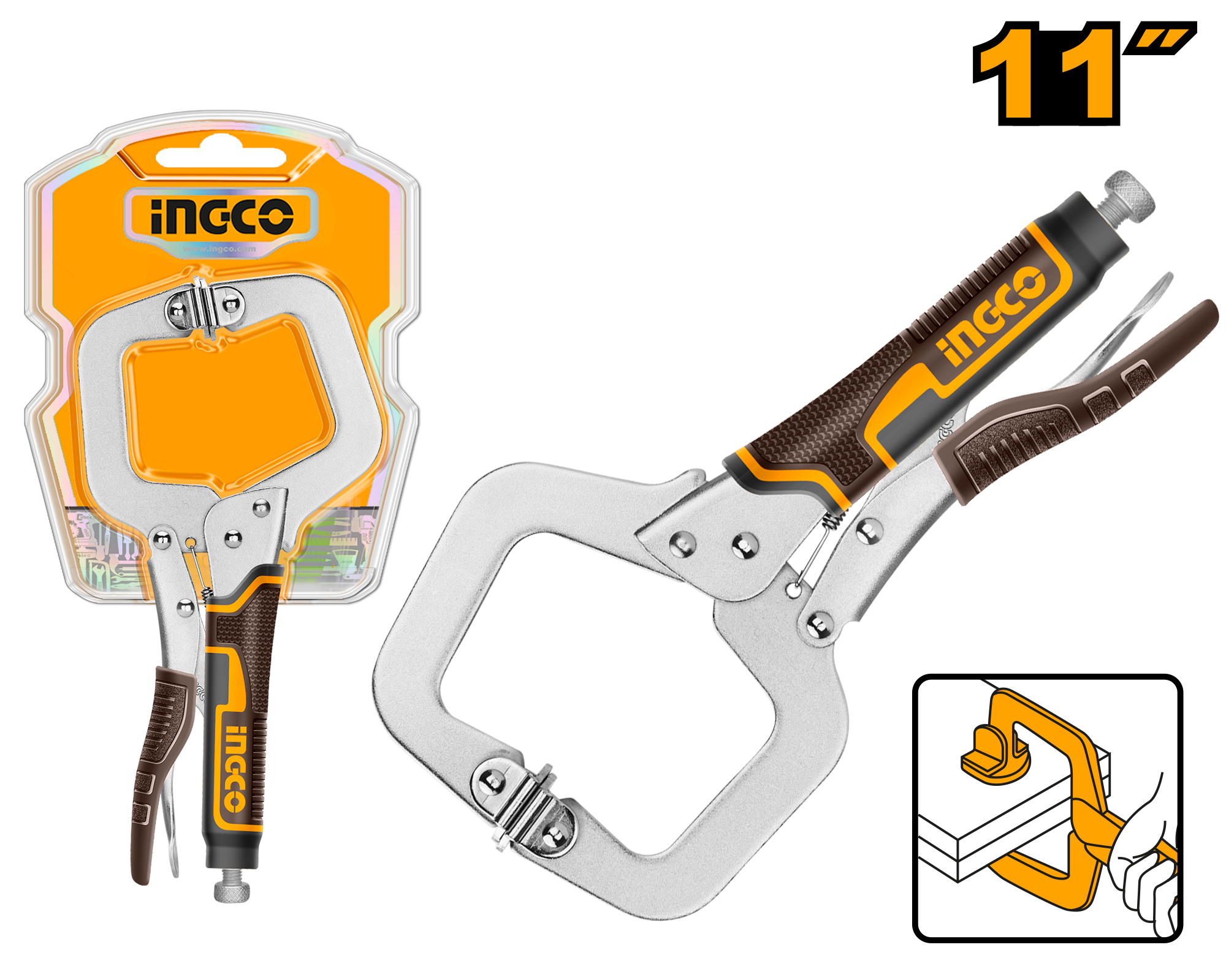 Ingco C-clamp locking plier 95mm HCCLW0211