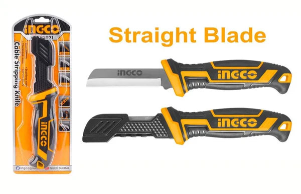 Ingco Cable stripping knife 200mm straight blade HPK82101