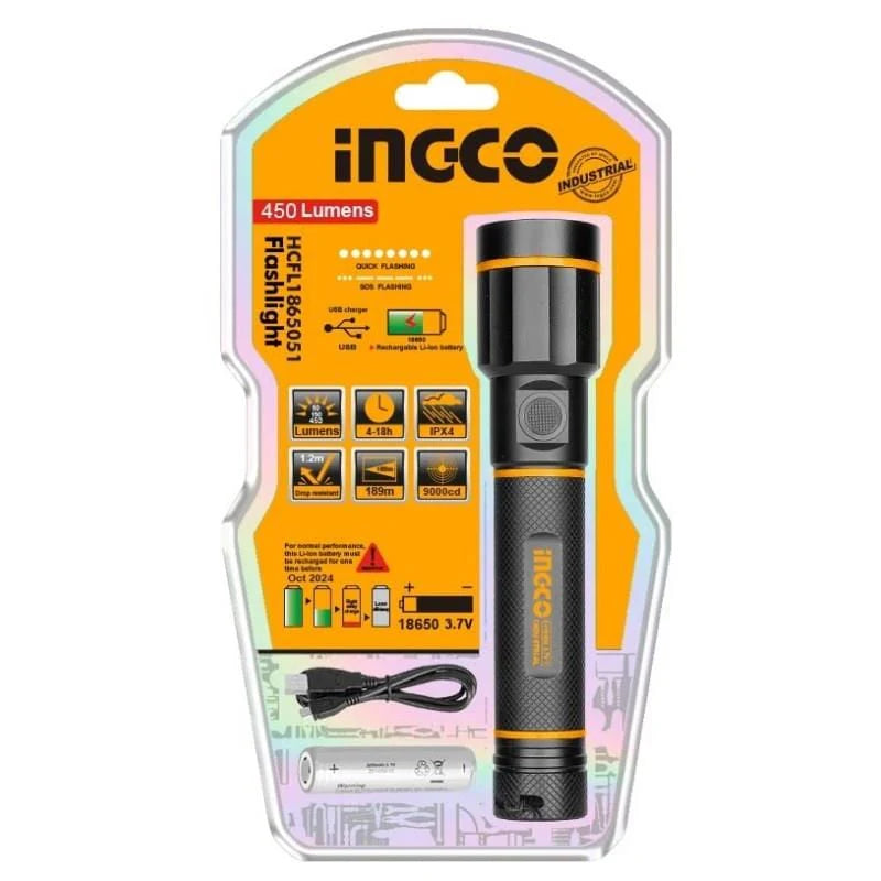 Ingco Flashlight HCFL1865051