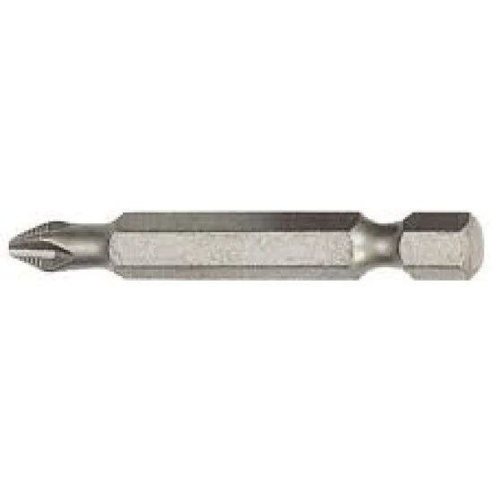 LICOTA MADE IN TAIWAN PH2 1/4" (6.35mm) NON-SLIP RIB PHILLIPS POWER BIT 50MM