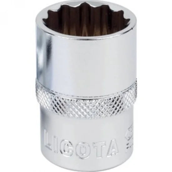 LICOTA MADE IN TAIWAN 1/2" DR. FLANK 12PT SOCKET 26MM MICRO FINISH