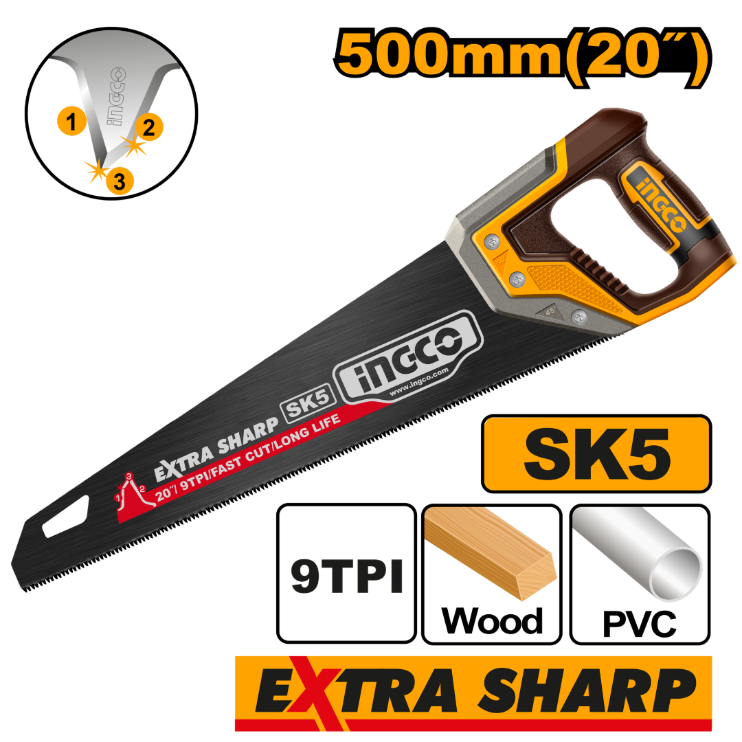Ingco Hand saw 20" HHAS68500