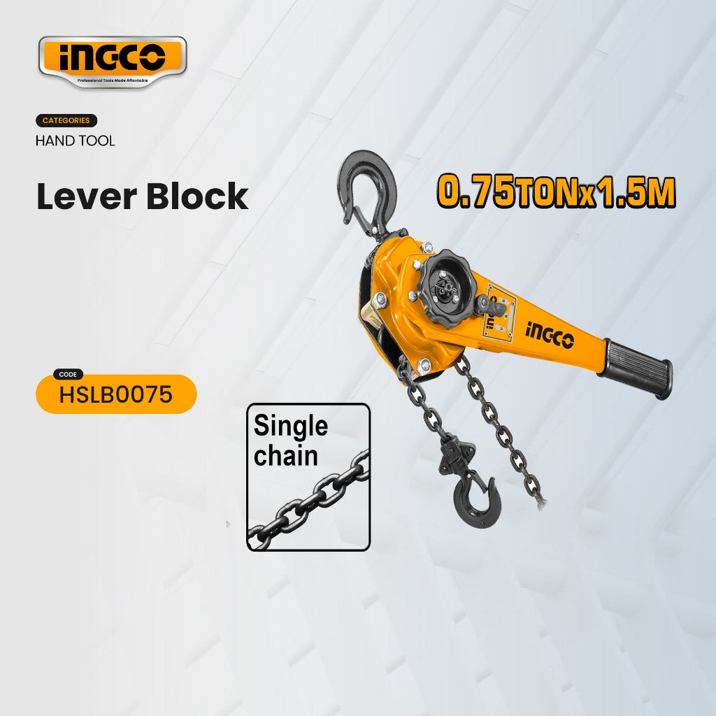 Ingco Lever block 0.75 ton HSLB0075