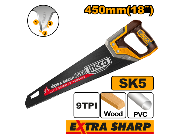 Ingco Hand saw 18" HHAS68450