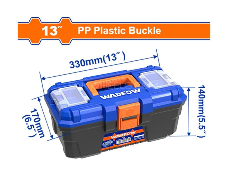 Wadfow 13" Plastic Tool Box WTB1313