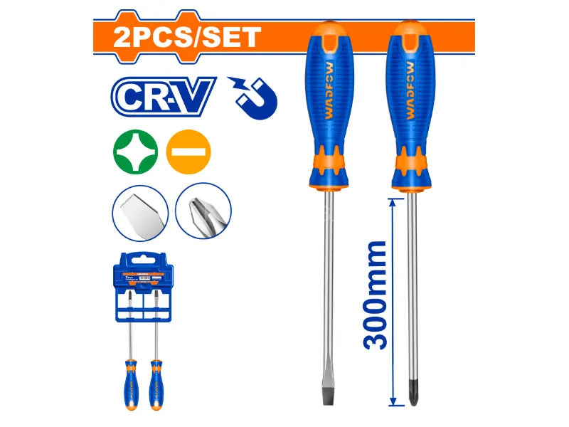 Wadfow 2 Pcs Screwdriver set WSS1402