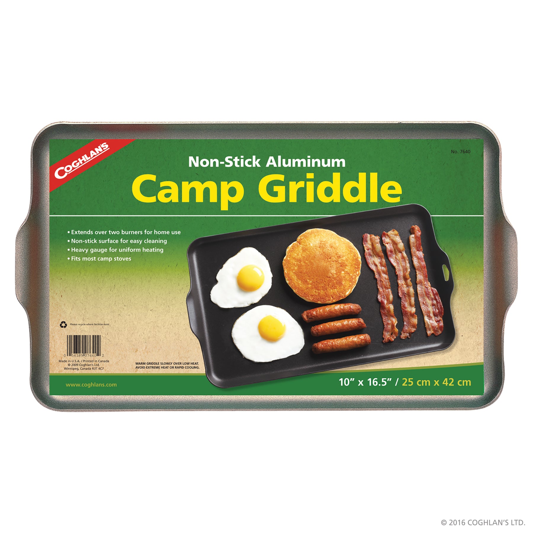 Aluminum Camp Griddle Size 16-1/2‰ x 10‰ (41.9 cm x 25.4 cm)