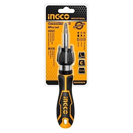 Ingco 8 Pcs ratchet screwdriver set  AKISD0808