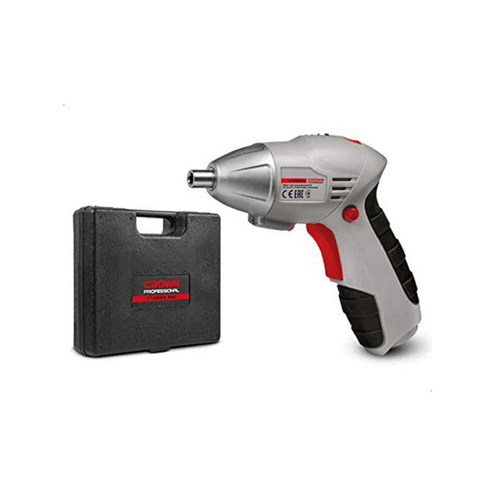 Crown Cordless Screw Driver 3.6V 6.35mm 220rpm 3Nm 1.3Ah CROWN