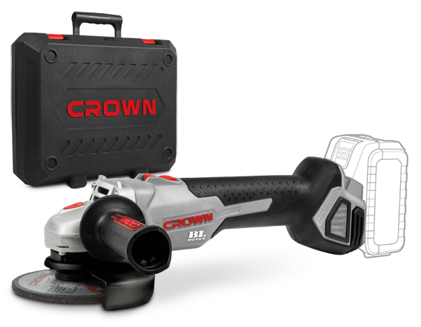 Crown Cordless Angle Grinder 18/20V 125mm 5'' with extra battery