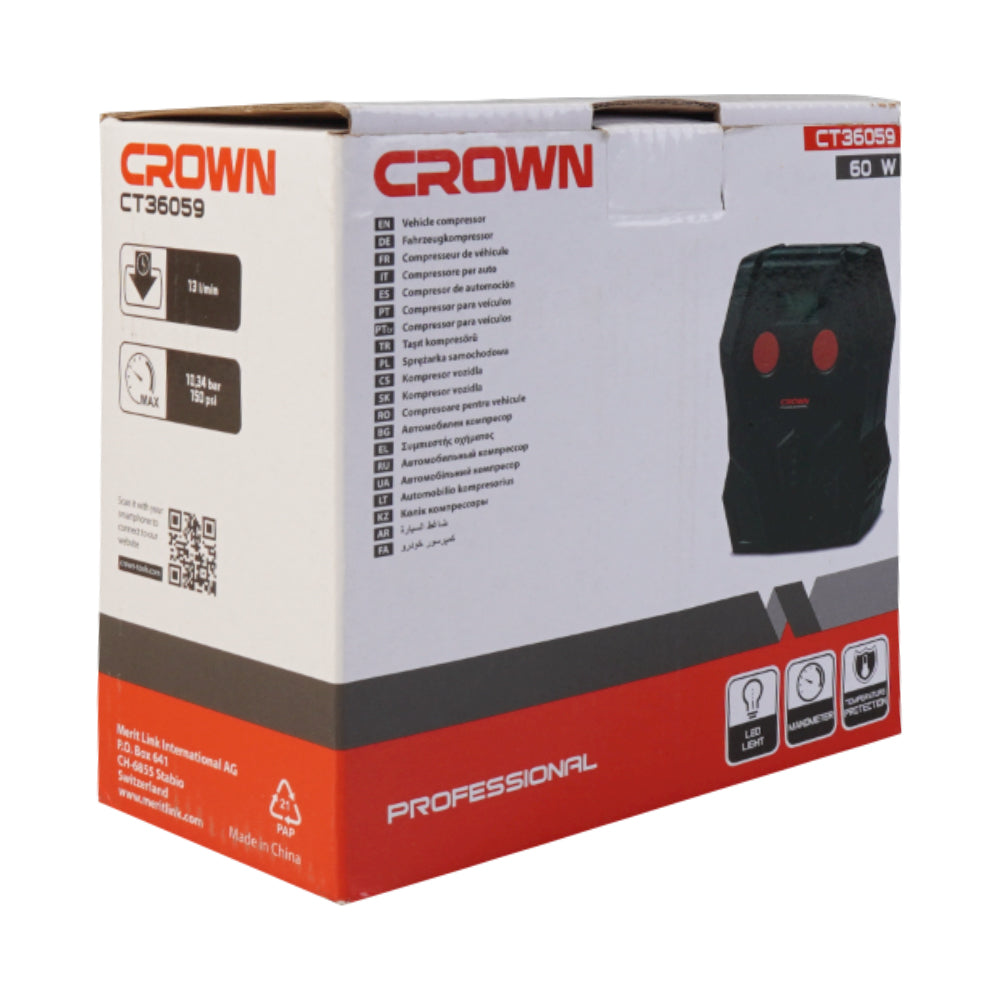 Crown Air Inflator 12V 13L/min 60W