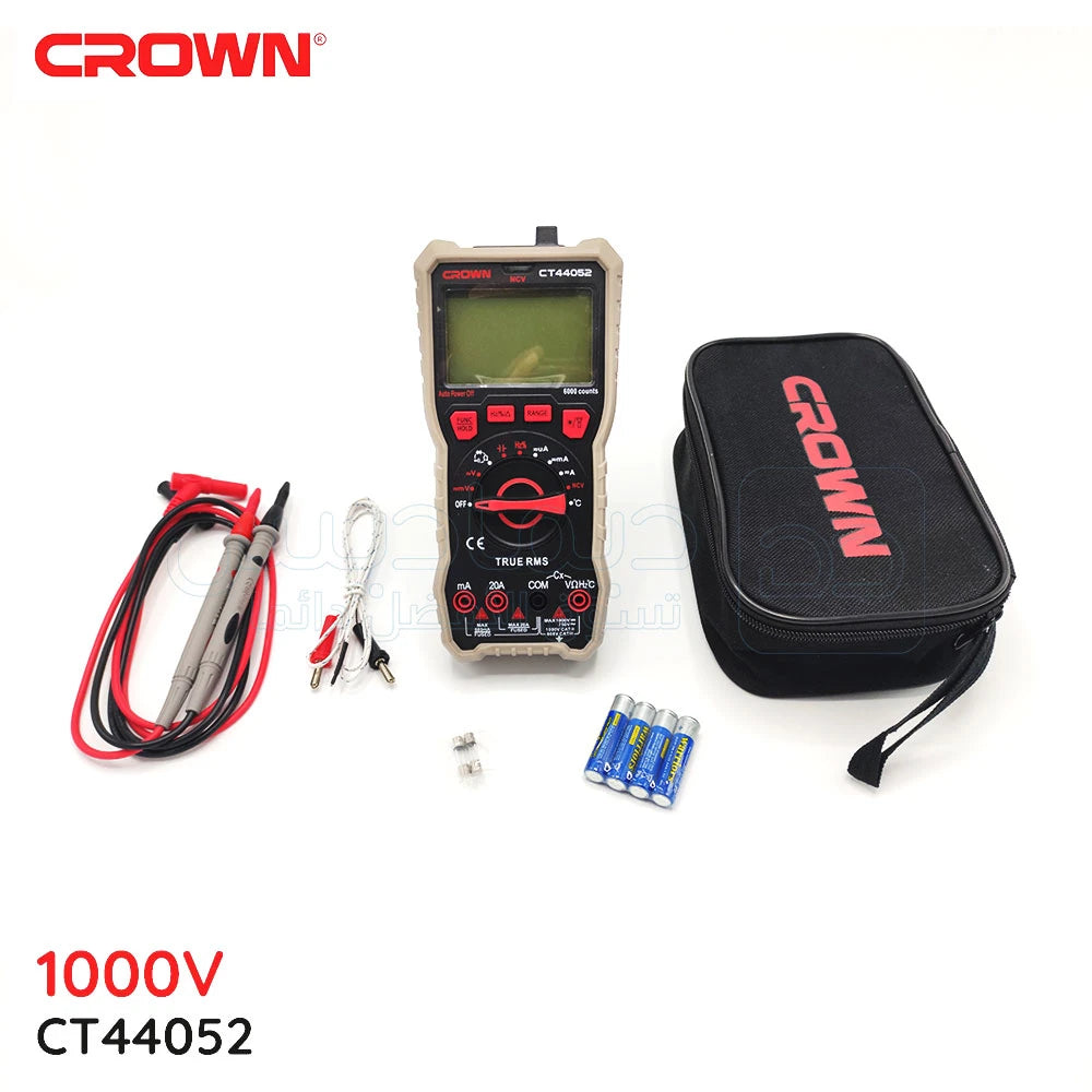 Crown Digital Multi Meter 750V AC 1000V DC 20A