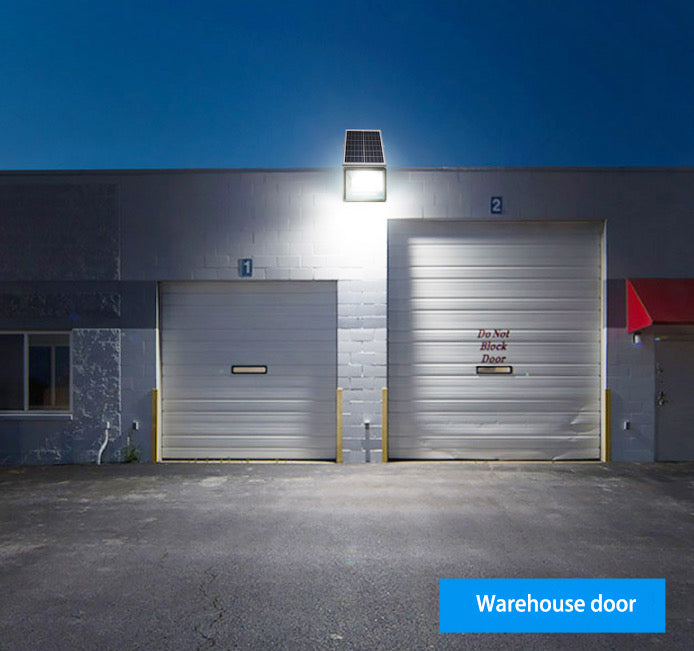 LED solar flood light with external solar panel and remote control circuit 400W