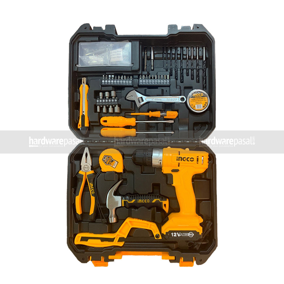 Ingco 128 Pcs household tools set HKTHP11281