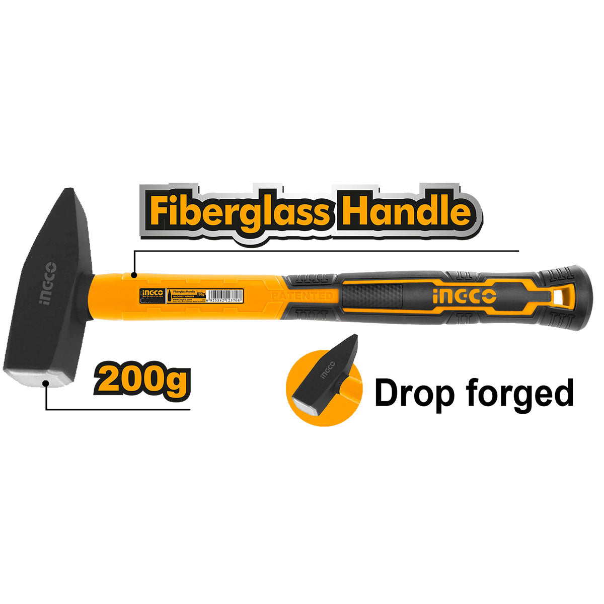 Ingco Machinist hammer 200g HMHS82001