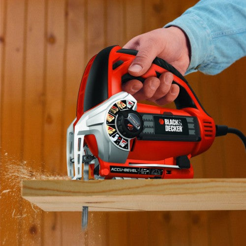 Black & Decker Jig Saw Pendulum Action 620W Variable speed Kit Box
