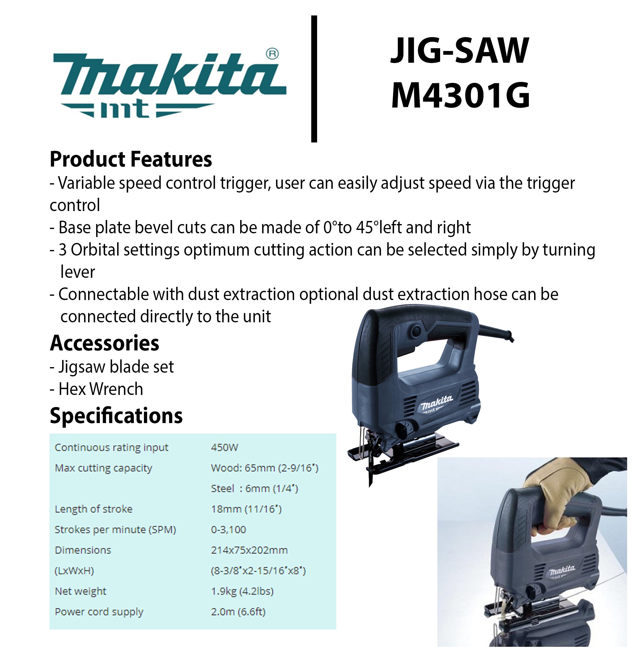 Makita Jig Saw 2150BV Style