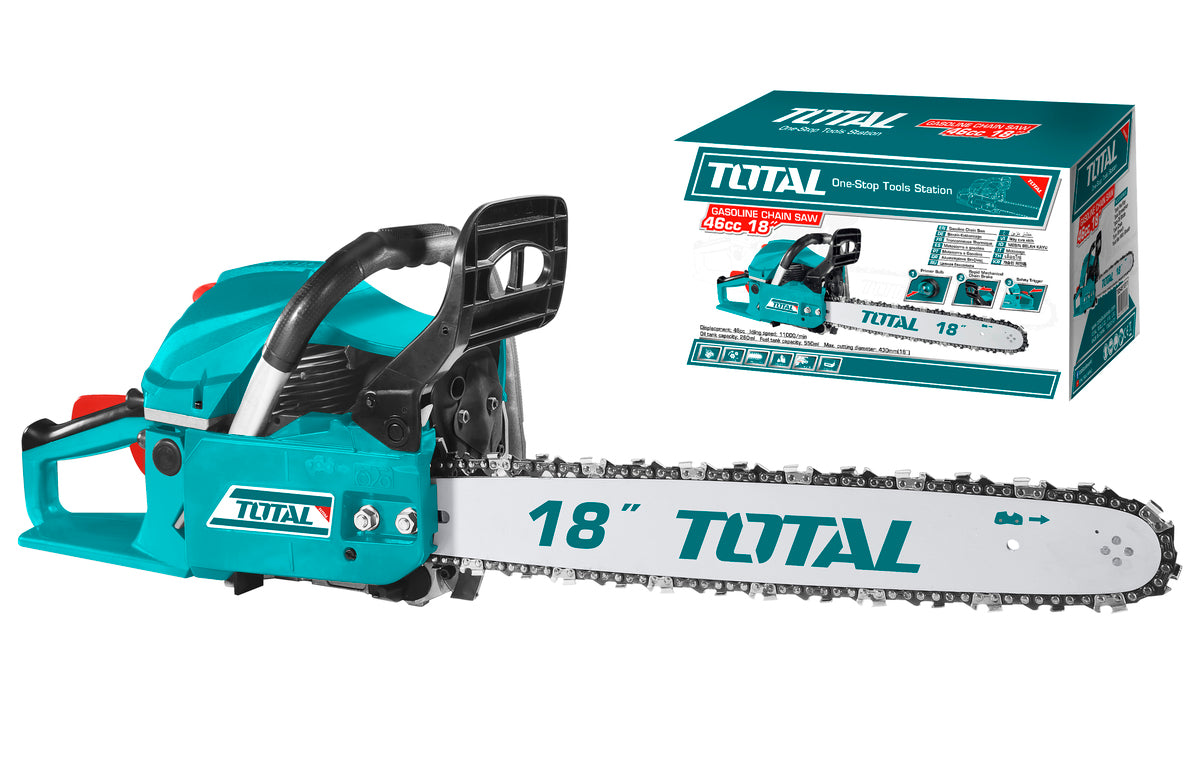 Total Gasoline chain saw 18" 46CC TG5451811