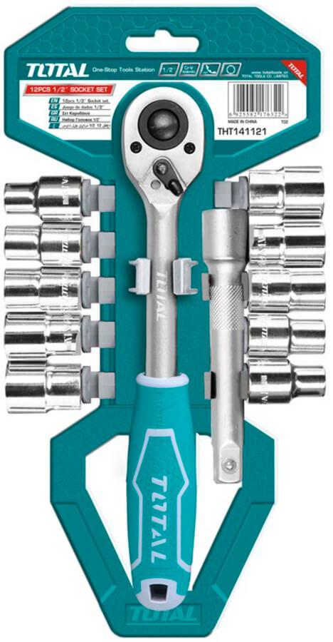 Total 12Pcs 1/2" socket set THT141121
