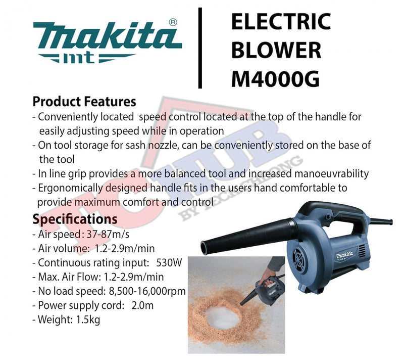 Makita Air blower 500W Variable