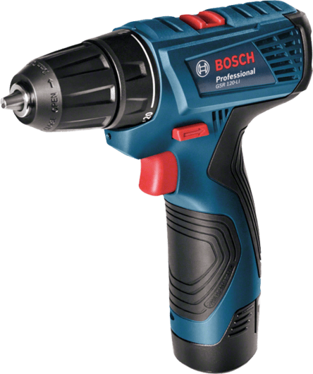 Bosch Cordless Driver/Drill, 10mm, 12V, Li-ion, Extra Battery Included,  GSR120-LI GLI120-LI Professional