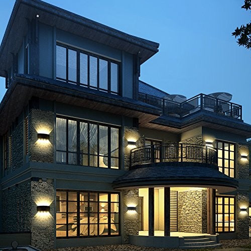 3 x 5w Tri COB wall light IP65 3000K