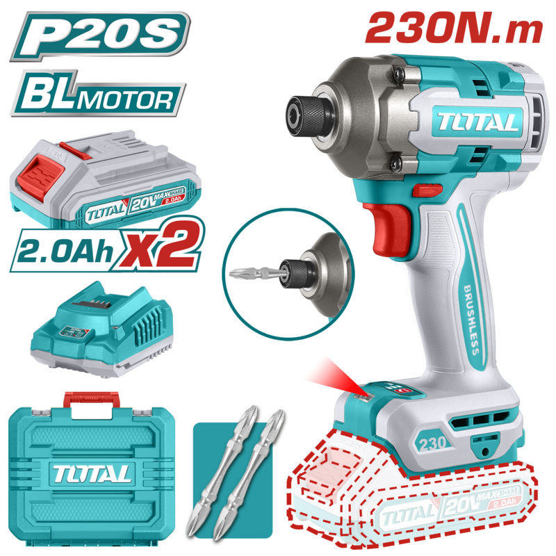 Total Cordless impact driver TIRLI2023