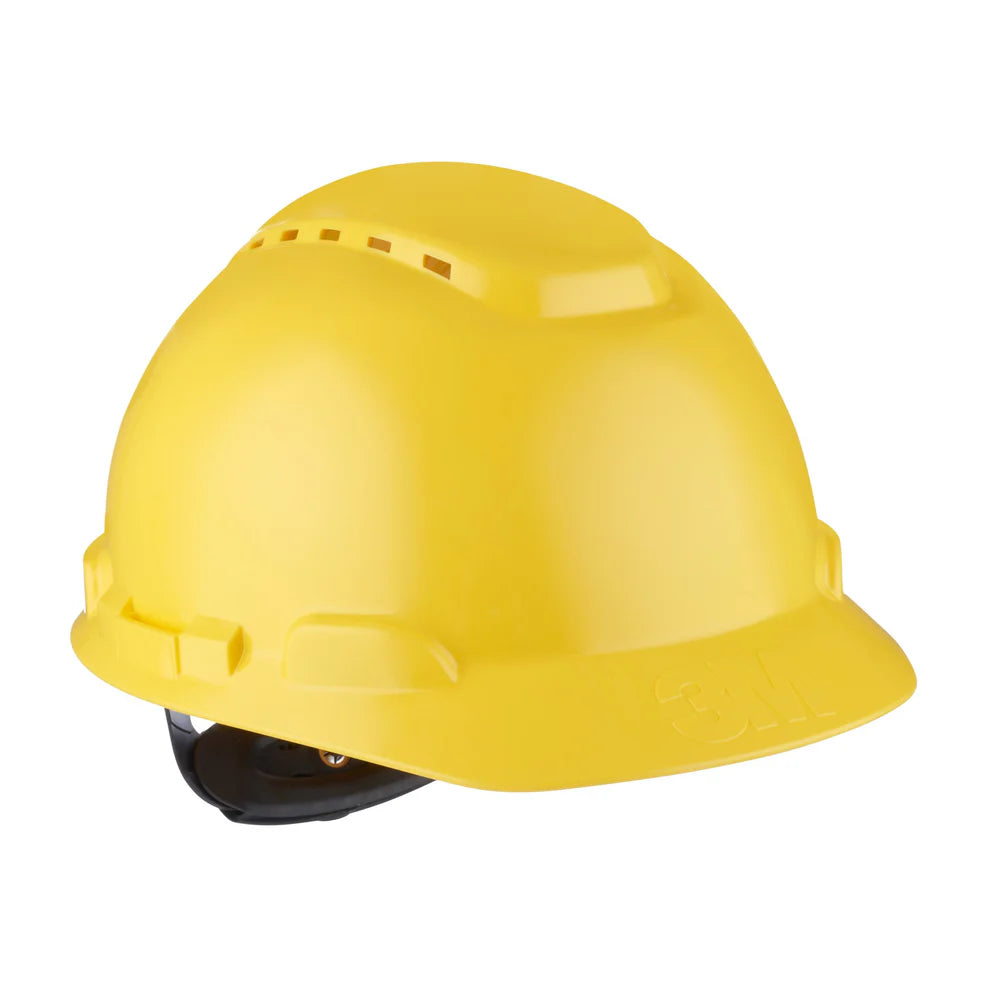 3M Yellow Hard Hat Helmet with 4 Point Ratchet Suspension - Yellow (Copy)