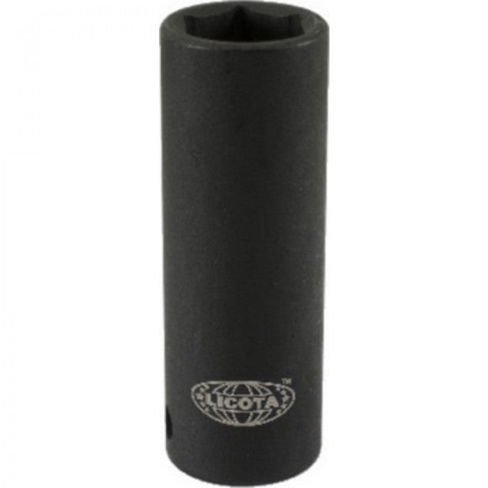 LICOTA MADE IN TAIWAN 1/2" DR. DEEP IMPACT SOCKET 30MM CR-MO BLACK