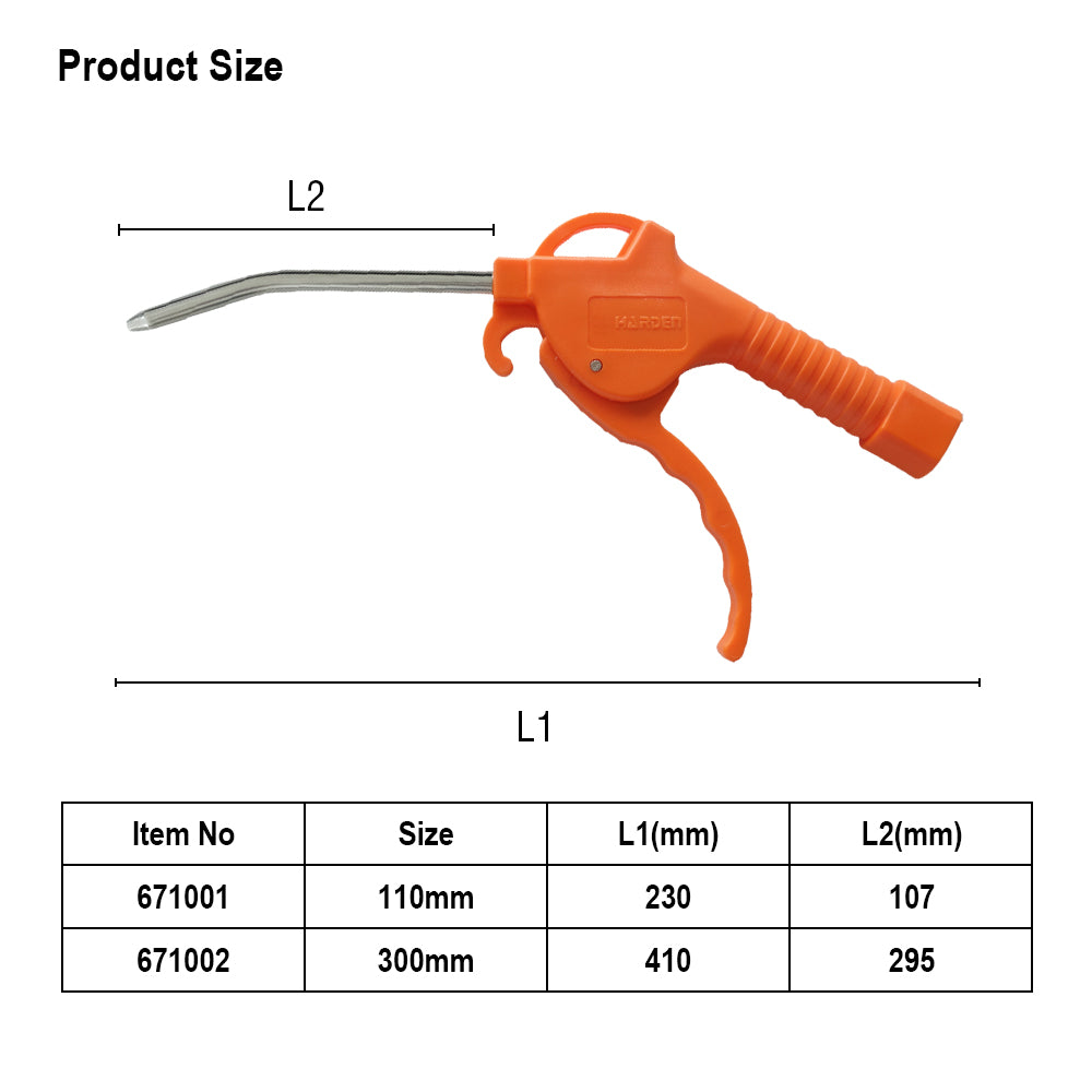 Harden High Pressure Dust Gun 110mm