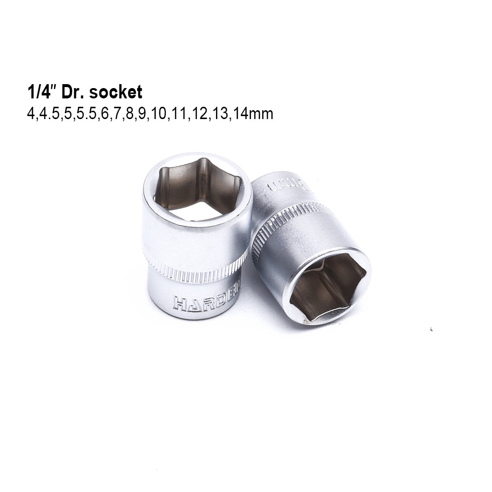 Harden 46 Pcs 1/4 " Dr. Socket set