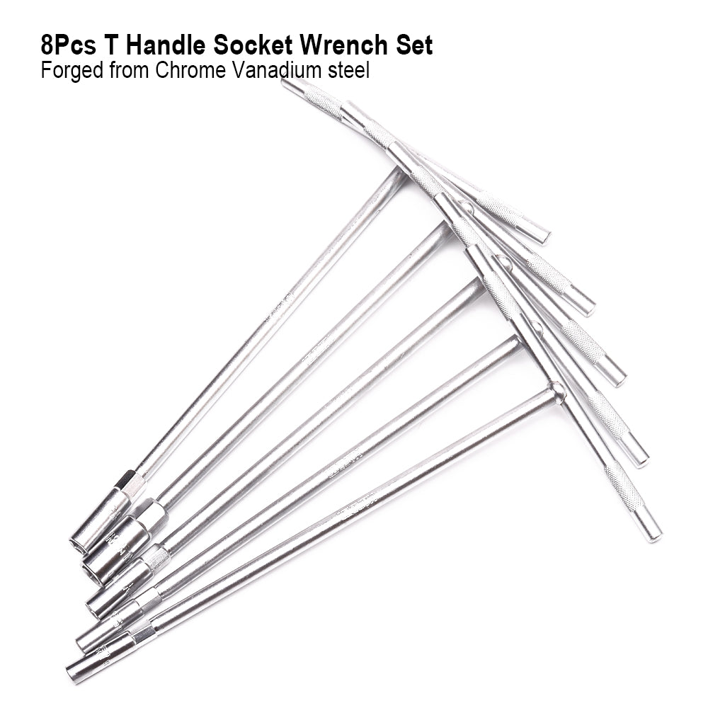 Harden 8pcs T handle socket wrench