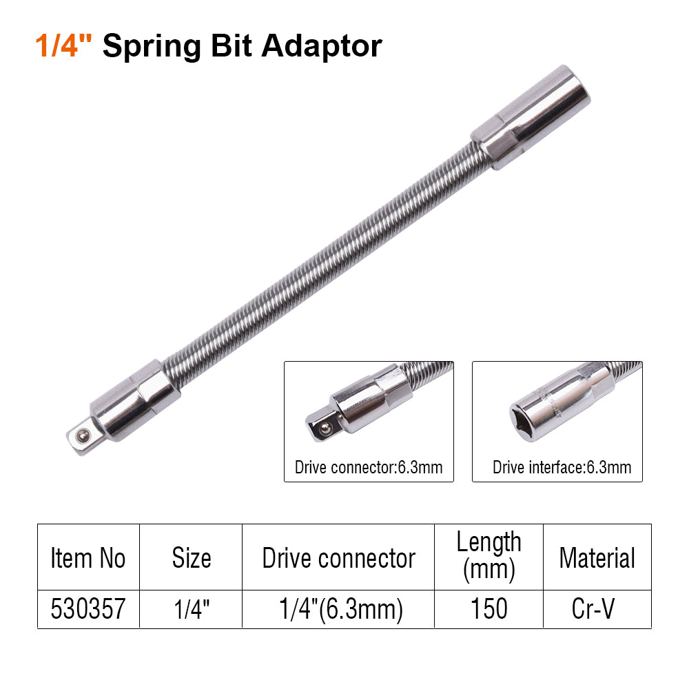 Harden 1/4" Spring Bit Adaptor 1/4"