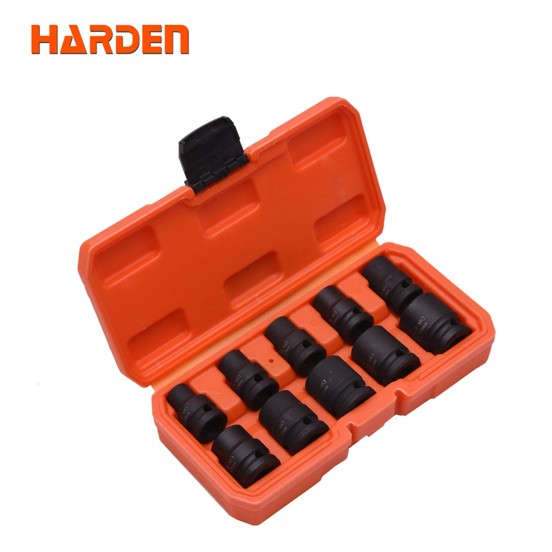 Harden 10Pcs 1/2" Impact Socket Set 537010