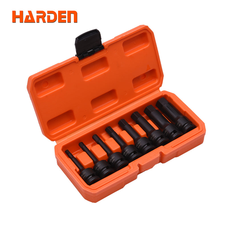 Harden 8Pcs 1/2" Hex  Impact Socket Set 537048