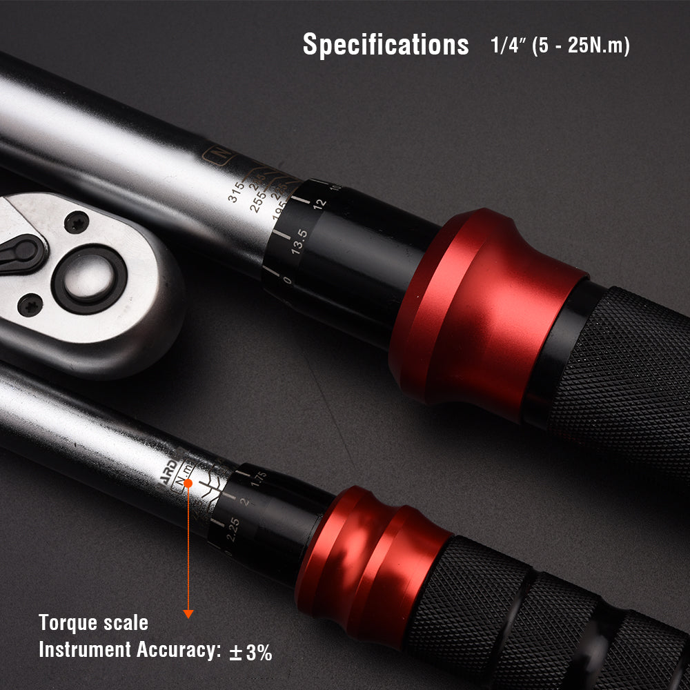 Harden 13Pcs 1/4" Torque Wrench SetSize5-25N.m