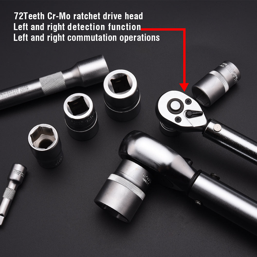 Harden 13Pcs 1/4" Torque Wrench SetSize5-25N.m