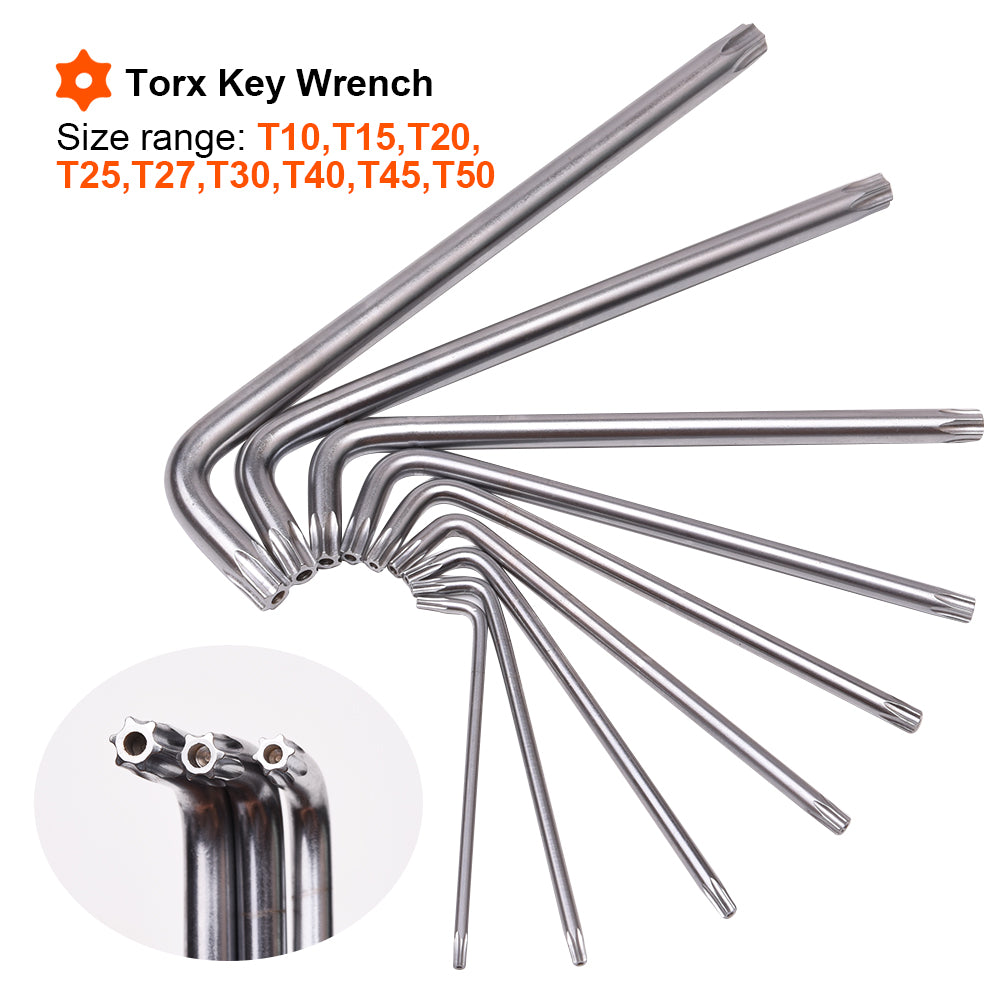 Harden 18Pcs Long Hex & Torx Key Wrench Set 540618