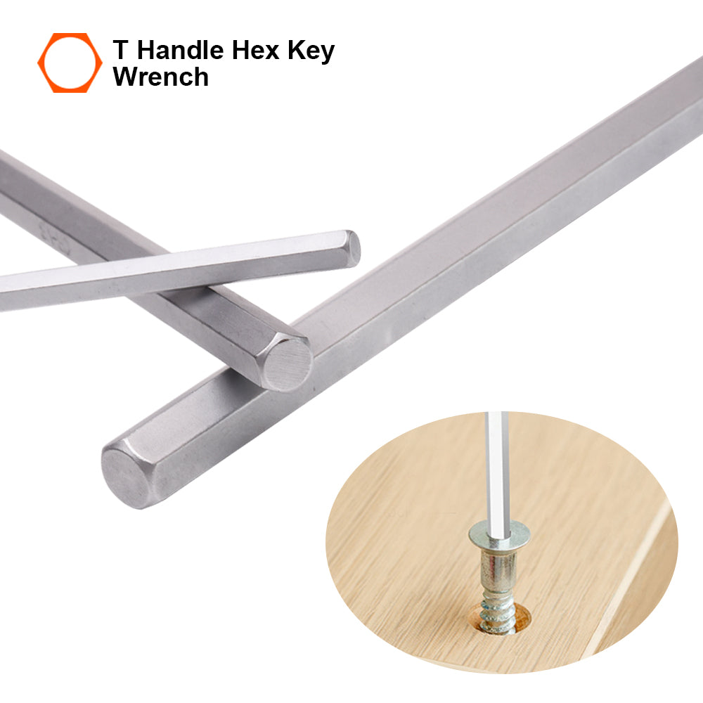 Harden Professional Hand Tool T-HANDLE Hand Tool Hex Key Wrench Set 2X75mm