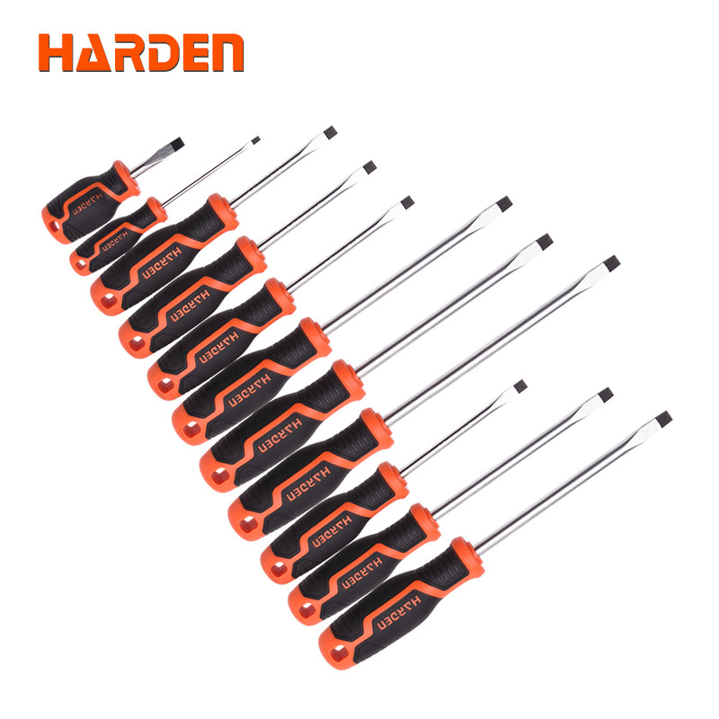 Harden Flat Screwdriver with Soft Handle 6 x 100mm