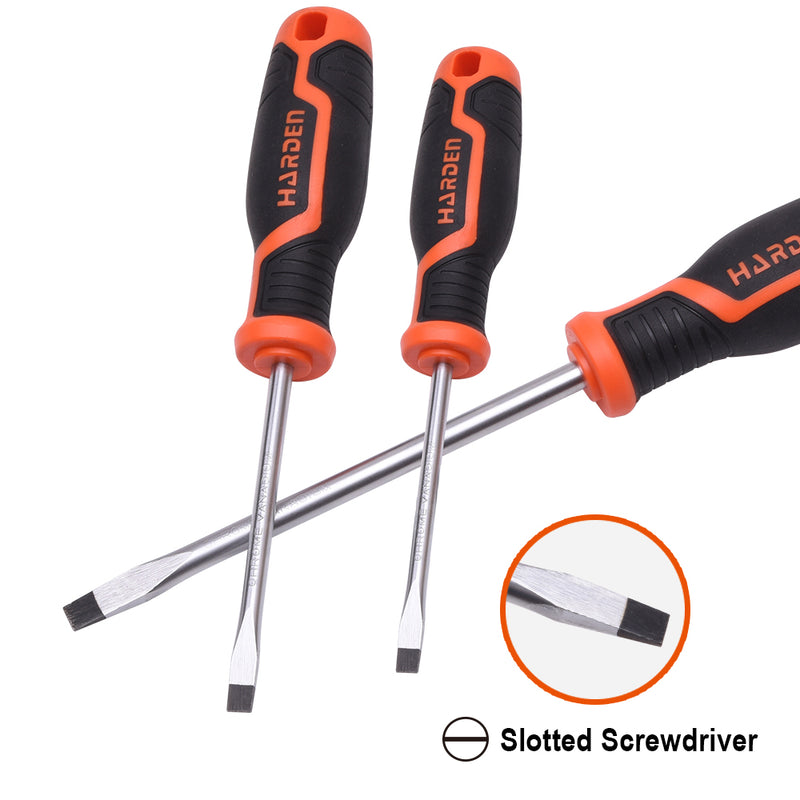 Harden Flat Screwdriver with Soft Handle 6 x 38mm